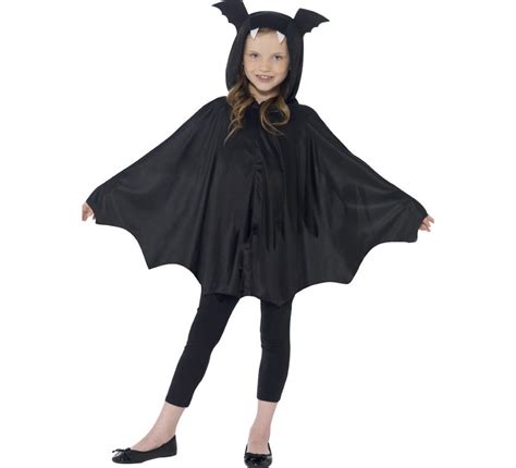 Disfraz O Capa De Murciélago Para Niños De 4 A 9 Años