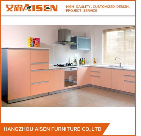 Customized Color Choice Bakery Painted Lacquered Mdf Kitchen Cabinets