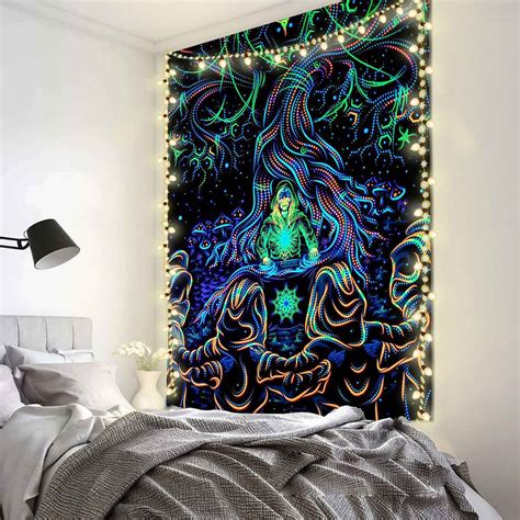 Style Psychedelic Naked Sexy Woman Tapestry Wall Hanging D Etsy