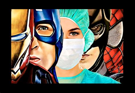 Four Files Included Super Hero Nurse Printable Art Etsy
