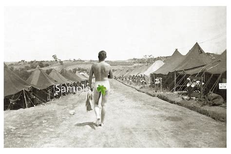 Vintage 1940 S Photo Reprint Sexy Nude Soldier Walks To Etsy