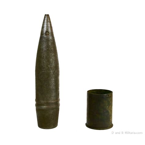 Ww2 German Separately Loaded Shell With Fuze