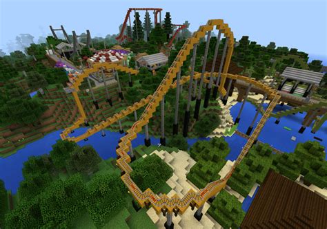 Torque Amusement Park Creation Roller Coaster Minecraft Pe Maps My