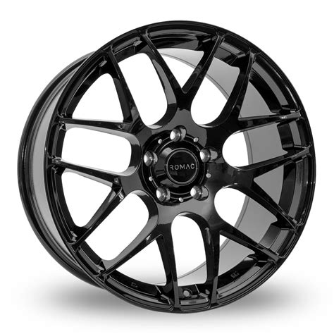 Romac Radium Gloss Black 19 Wider Rear Alloy Wheels Wheelbase