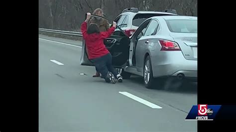 Women Engage In Road Rage Confrontation In Middle Of Route 128 Youtube