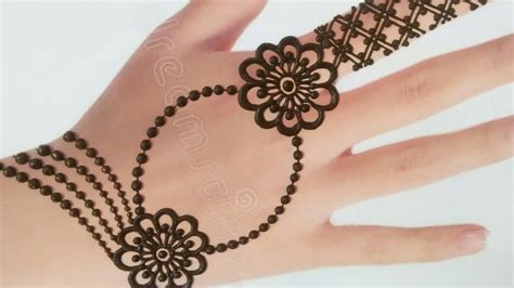 Back Hand Jewellery Mehndi Design Simple And Stylish Mehndi Design