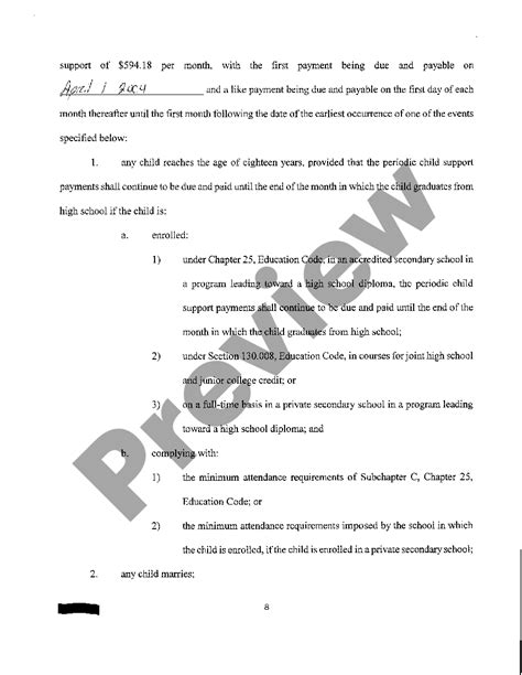 Agreed Final Decree Of Divorce Texas With Fill Out Us Legal Forms