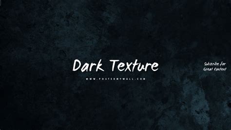 Dark Texture Youtube Channel Art Template Postermywall