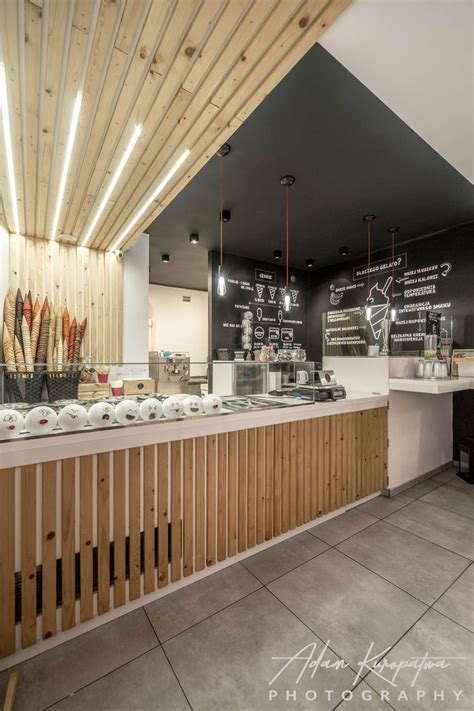 Ice Cream Parlor Interior Design In Gliwice Poland Cafe Interior