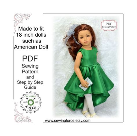 Designed For 20 Inch Maru Doll Clothes Dress Pattern Pdf Etsy Doll