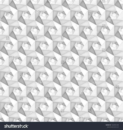 Volume Realistic Vector Hexagon Seamless Pattern Stock Vector Royalty