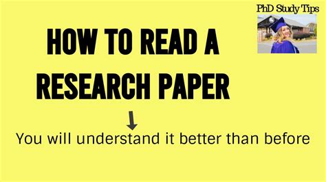 How To Read Research Paper Youtube