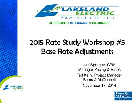 Kelly services lakeland fl locations, hours, phone number, map and driving directions. Lakeland Electric Rate Study Slides by Lakeland Area ...