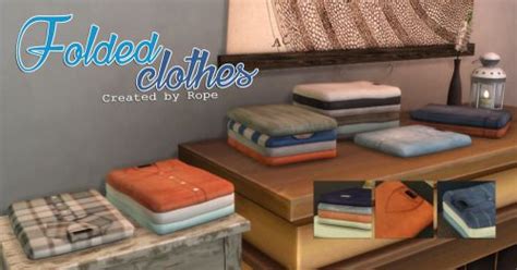 Un Sims Au Bout Du Fil Folded Clothes For The Sims 4 Hey Happy New