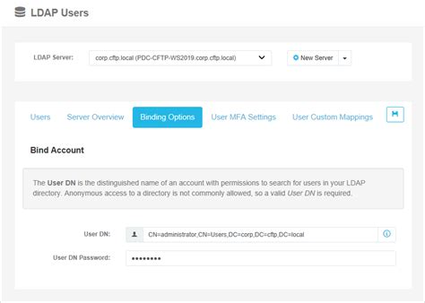 Setting Up Active Directory Authentication Using LDAP Cerberus Support