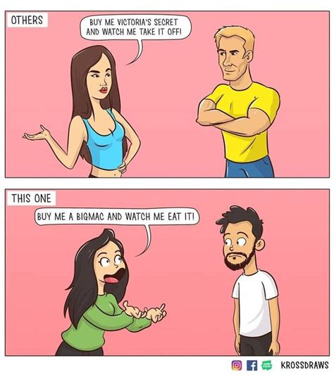 clever artist shows the fun and funny side of living with his girlfriend funny relationship