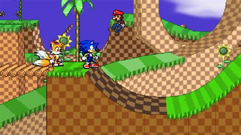 Super Smash Flash 2 Sonic Tails Mario Bros By