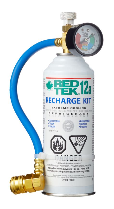 Red Tek R12a Ac Natural Refrigerant Supercharger Cooling Recharge Kit