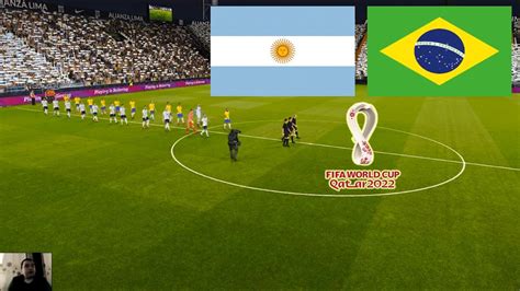 Pes 2020 Fifa World Cup 2022 Qatar Argentina Vs Brazil Com Vs Com