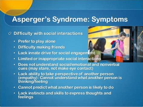 Aspergers Syndrome Presentation