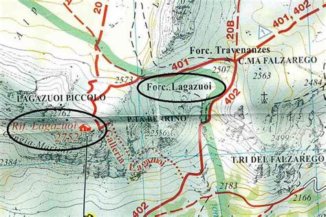 Klettersteig Lagazuoi In Den Dolomiten Karte And Beschreibung Berghotel
