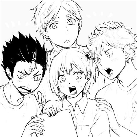 Volleyball Printable Haikyuu Coloring Pages - Easy Coloring Page Ideas