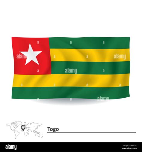 Flag Of Togo Vector Illustration Stock Vector Image And Art Alamy