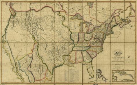 1816 Map Of The United States
