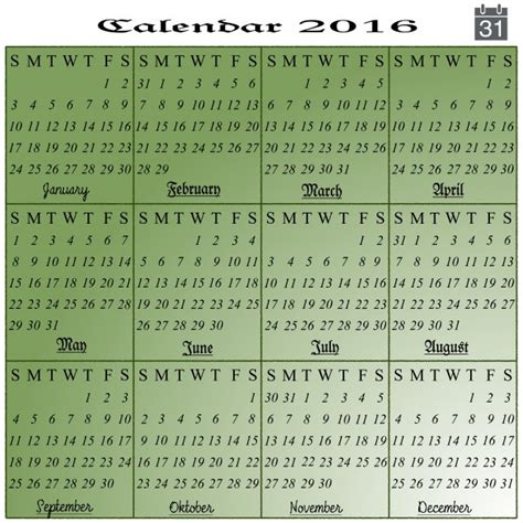 Calendar 2016 Free Stock Photo Public Domain Pictures