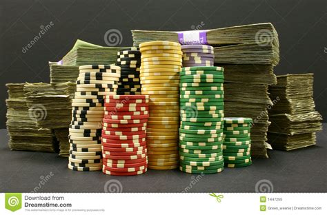 Don't play out of boredom: Poker Chips and Money stock image. Image of bank, america - 1447255
