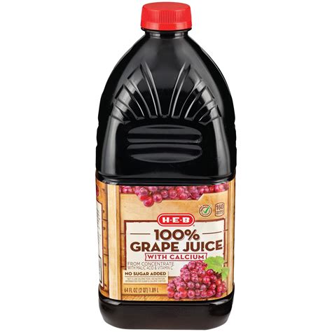 H E B 100 Grape Juice With Calcium Shop Juice At H E B