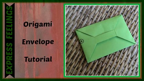 This Is Origami Envelope Video Tutorialthis Paper Envelope Is Very