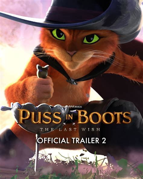 Puss In Boots The Last Wish Official Trailer 2 Join Him On The Adventure Of A 9th Lifetime