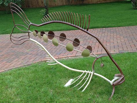Fish Sculpture Commission Mirror Carp Created From Metal