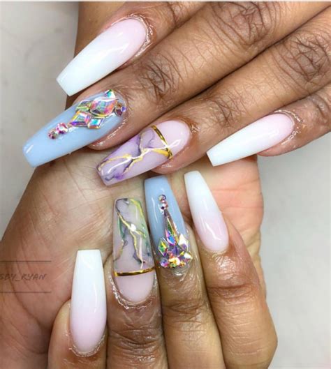 82 Trendy Acrylic Coffin Nails Design For Long Nails For Summer Page 15 Of 81 Fashionsum