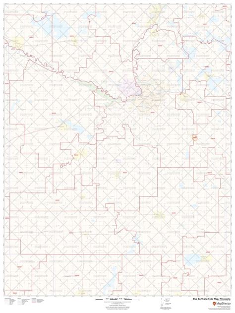 Blue Earth Zip Code Map Minnesota Blue Earth County Zip Codes