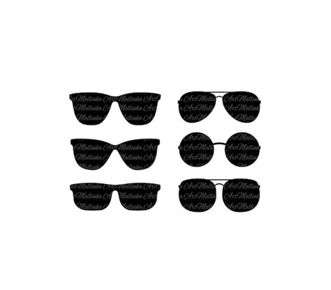Aviator Sunglasses Svg Silhouette Cricut Cut File Digital Download Svg Eps Png Dxf Ai Instant