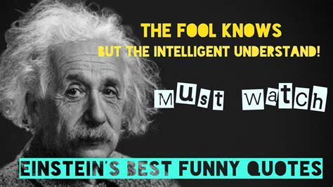 Einstein Funny Quotes That Only Intelligent Will Understand Youtube