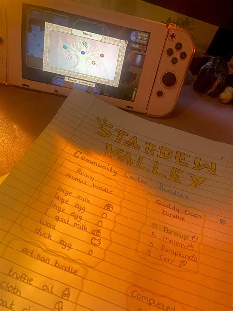 Anyone else take notes while playing Stardew Valley 🐓 : r/StardewValley