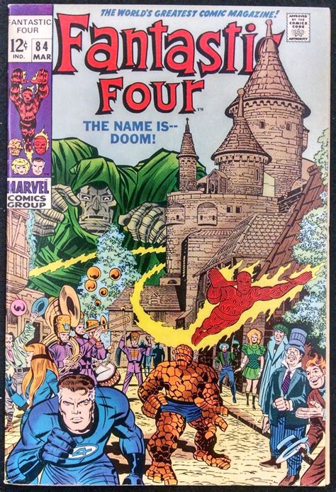 Fantastic Four 84 Vf Dr Doom Cover Silver Age Comics