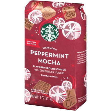 Most of those calories come from carbohydrates (74%). Starbucks Peppermint Mocha Flavored Ground Coffee | Hy-Vee ...