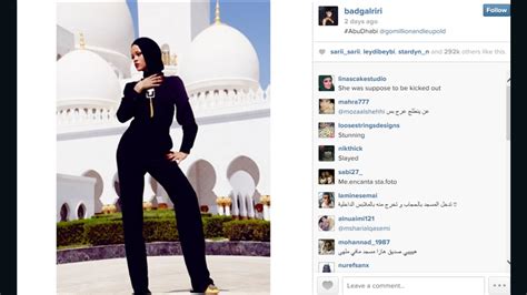 Covered Up Rihanna Strikes A Pose Sparks Ire In Abu Dhabi Cnn