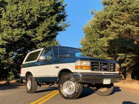 1996 Ford Bronco Bronco Full Size 4x4 Xlt Eddie Bauer 1996 Ford Bronco