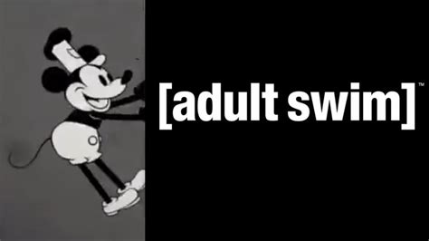 Adult Swim Introduces Its Own Steamboat Willie Mickey Mouse VIDEO