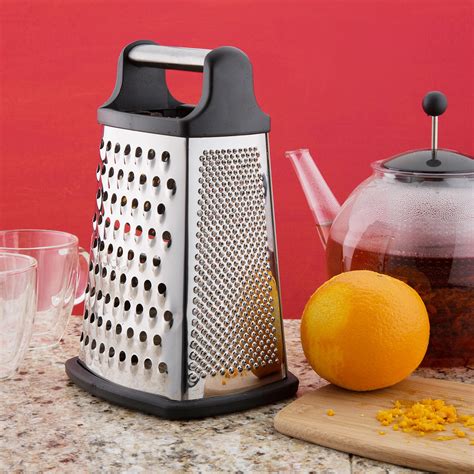 Professional Box Grater Stainless Steel With 4 Sides Best For