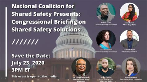 National Coalition For Shared Safety Presents Congressional Briefing
