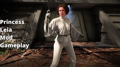 Star Wars Battlefront Ii Princess Leia Mod Gameplay Alternate Outfit