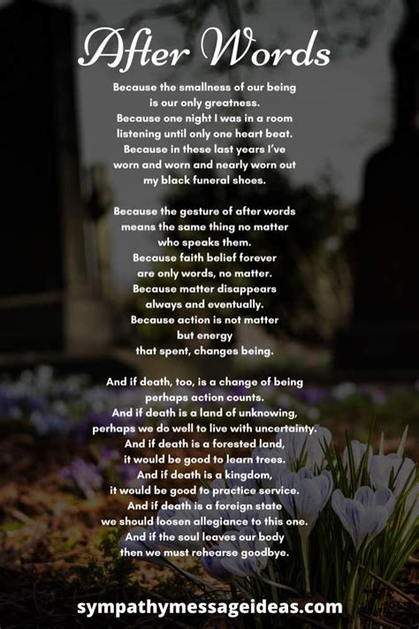 Poems Of Sympathy For The Loss Of A Loved One