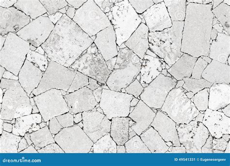 White Stone Wall Detailed Seamless Background Texture Stock Image