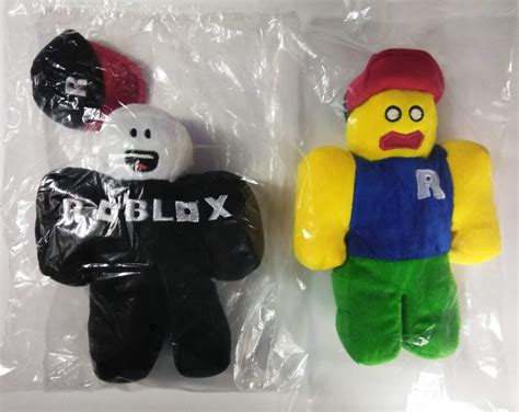 Handmade Plush Roblox Noob Vs Guest Toy Set With Removable Etsy